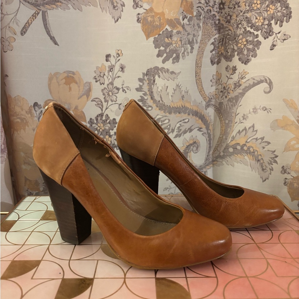 ALDO - Retro Brown Leather Pumps